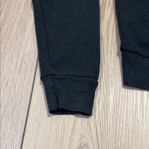 TNA Waffle Crop Black Zip-Up Hoodie - Picture 6 of 16